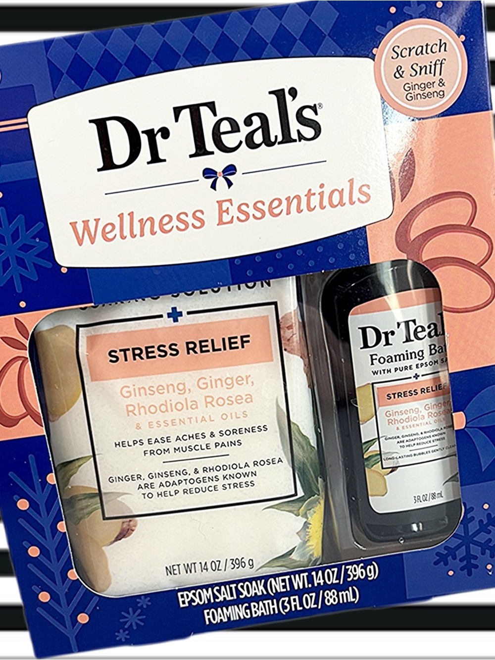 Dr. Teal’s Wellness Essentials Stress Relief Bath Set - Ginger & Ginseng